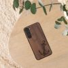 Θήκη Kwmobile για Samsung Galaxy S23 Plus, Καφέ, Ξύλο/Σιλικόνη, 61686.04