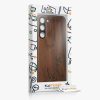 Θήκη Kwmobile για Samsung Galaxy S23 Plus, Καφέ, Ξύλο/Σιλικόνη, 61686.04