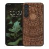 Θήκη Kwmobile για Samsung Galaxy S23 Plus, Καφέ, Ξύλο/Σιλικόνη, 61686.03