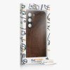 Θήκη Kwmobile για Samsung Galaxy S23, Καφέ, Ξύλο/Σιλικόνη, 61685.03