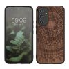 Θήκη Kwmobile για Samsung Galaxy A54 5G, Καφέ, Ξύλο/Σιλικόνη, 60799.04
