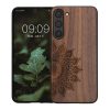 Θήκη Kwmobile για Samsung Galaxy S23 Plus, Καφέ, Ξύλο/Σιλικόνη, 61686.01