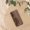 Θήκη Kwmobile για Samsung Galaxy S23 Plus, Καφέ, Ξύλο/Σιλικόνη, 61686.01