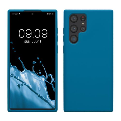 Θήκη Kwmobile για Samsung Galaxy S22 Ultra, Μπλε, Σιλικόνη, 56765.228