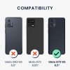 Θήκη Kwmobile για Motorola Moto G73, Μαύρη, Υφασμάτινη/Σιλικόνη, 60833.73