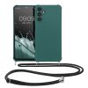 Θήκη Kwmobile με κορδόνι για Samsung Galaxy A14 5G, Πράσινη, Σιλικόνη, 60819.78
