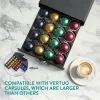 Suport capsule Vertuo Navaris, sertar 43x23.6x5.8 cm, acces rapid, negru, plastic