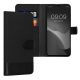 Θήκη Kwmobile για Ulefone Note 16 Pro, Μαύρη, Ύφασμα/Σιλικόνη, 61723.73