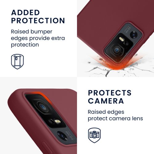 Θήκη Kwmobile για TCL 40 XL, Μωβ, Σιλικόνη, 61718.187