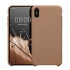 Θήκη Kwmobile για Apple iPhone XS Max, Κρεμ, Σιλικόνη, 45909.246