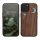 Θήκη Kwmobile για Apple iPhone 14, Καφέ/Πολύχρωμη, Ξύλινη/Σιλικόνη, 59124.05