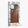 Θήκη Kwmobile για Apple iPhone 14, Καφέ/Πολύχρωμη, Ξύλινη/Σιλικόνη, 59124.05