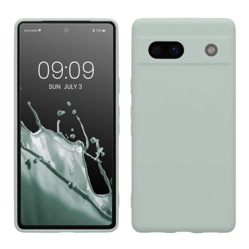 Θήκη Kwmobile για Google Pixel 7a, ανοιχτό πράσινο, σιλικόνη, 61598.2