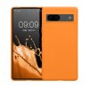 Θήκη Kwmobile για Google Pixel 7a, Πορτοκαλί, Σιλικόνη, 61614.15