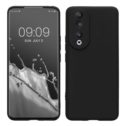 Θήκη Kwmobile για Honor 90 5G, Μαύρη, Σιλικόνη, 61742.47