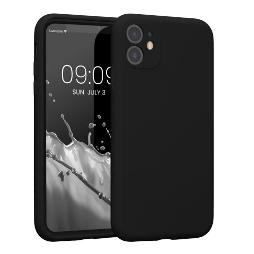 Θήκη Kwmobile για Apple iPhone 11, Μαύρη, Σιλικόνη, 59349.01