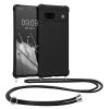 Θήκη Kwmobile με κορδόνι για Google Pixel 7a, μαύρη, σιλικόνη, 61600.01