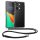 Θήκη Kwmobile με κορδόνι για OnePlus Nord 3 5G, Διαφανής/Μαύρη, Σιλικόνη, 61768.01