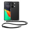Θήκη Kwmobile με κορδόνι για OnePlus Nord 3 5G, Διαφανής/Μαύρη, Σιλικόνη, 61768.01