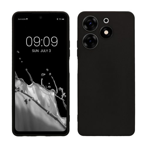 Θήκη Kwmobile για Tecno Spark 10 Pro, Μαύρη, Σιλικόνη, 61757.47