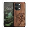Θήκη Kwmobile για OnePlus Nord 3 5G, Καφέ, Ξύλο/Σιλικόνη, 61771.01