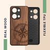 Θήκη Kwmobile για OnePlus Nord 3 5G, Καφέ, Ξύλο/Σιλικόνη, 61771.01