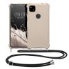 Θήκη Kwmobile με κορδόνι για Google Pixel 4a, Κρεμ, Σιλικόνη, 53842.16