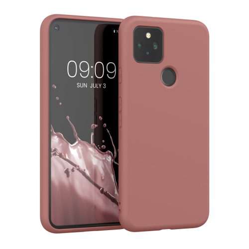Θήκη Kwmobile για Google Pixel 5, Ροζ, Σιλικόνη, 53778.193