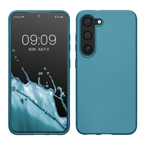 Θήκη Kwmobile για Samsung Galaxy S23, Μπλε, Σιλικόνη, 60312.251