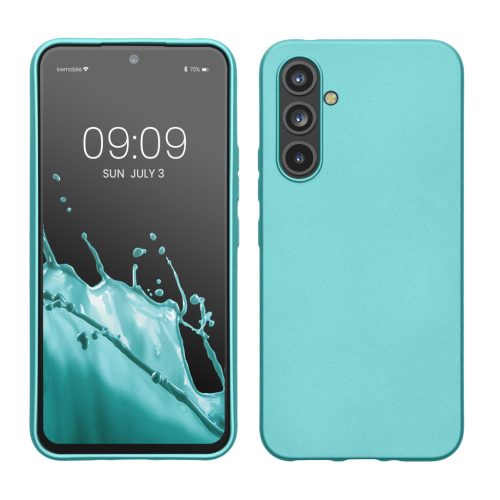 Θήκη Kwmobile για Samsung Galaxy A54 5G, ανοιχτό πράσινο, σιλικόνη, 60797.231