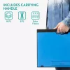 Masa reglabila laptop Navaris, 9 unghiuri, 37.6x28x5.8 cm, perna dubla, negru, plastic/textil