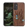 Θήκη Kwmobile για Samsung Galaxy A34 5G, Καφέ, Ξύλο/Σιλικόνη, 60813.09