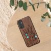 Θήκη Kwmobile για Samsung Galaxy A34 5G, Καφέ, Ξύλο/Σιλικόνη, 60813.09
