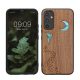 Θήκη Kwmobile για Samsung Galaxy A34 5G, Καφέ/Πολύχρωμη, Ξύλινη/Σιλικόνη, 60813.07