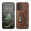 Θήκη Kwmobile για Samsung Galaxy A14 5G, Καφέ, Ξύλο/Σιλικόνη, 60817.09