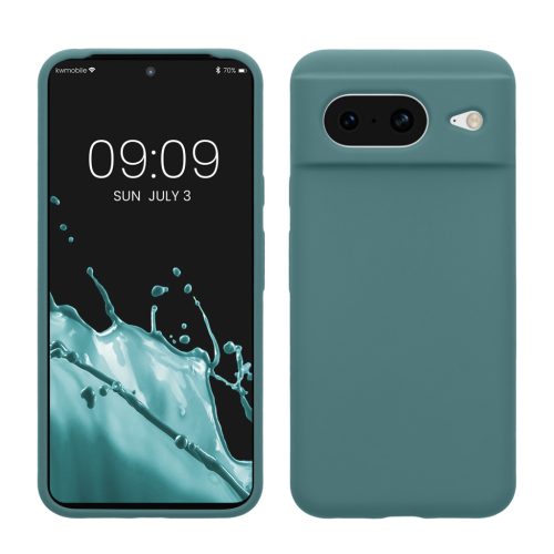 Θήκη Kwmobile για Google Pixel 8, ανοιχτό πράσινο, σιλικόνη, 61853.207