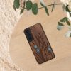 Θήκη Kwmobile για Samsung Galaxy S22, Καφέ, Ξύλο/Σιλικόνη, 58306.09
