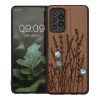 Θήκη Kwmobile για Samsung Galaxy A52/Galaxy A52 5G/Galaxy A52s 5G, Καφέ, Ξύλινη/Σιλικόνη, 54354.16