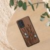 Θήκη Kwmobile για Samsung Galaxy A52/Galaxy A52 5G/Galaxy A52s 5G, Καφέ, Ξύλινη/Σιλικόνη, 54354.16