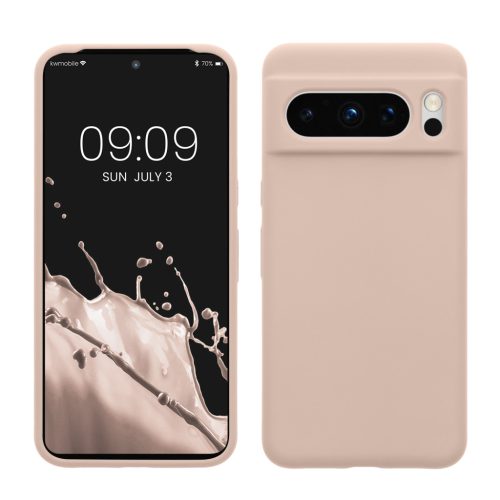 Θήκη Kwmobile για Google Pixel 8 Pro, Κρεμ, Σιλικόνη, 61854.225