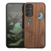Θήκη Kwmobile για Samsung Galaxy A14 5G, Καφέ/Πολύχρωμη, Ξύλινη/Σιλικόνη, 60817.07
