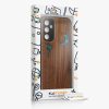 Θήκη Kwmobile για Samsung Galaxy A14 5G, Καφέ/Πολύχρωμη, Ξύλινη/Σιλικόνη, 60817.07