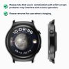 Σετ 2 θήκες Kwmobile με τζάμι ασφαλείας για Huawei Watch 4, Διαφανές, Πλαστικό, 61909.02