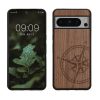 Θήκη Kwmobile για Google Pixel 8 Pro, Καφέ, Ξύλινη/Σιλικόνη, 61876.02