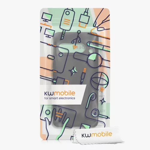 Θήκη Kwmobile για Google Pixel 8 Pro, μαύρη, σιλικόνη, 61860.01