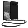 Θήκη Kwmobile με κορδόνι για Google Pixel 8 Pro, μαύρη, σιλικόνη, 61868.01