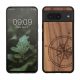 Θήκη Kwmobile για Google Pixel 8, Καφέ, Ξύλο/Σιλικόνη, 61875.02