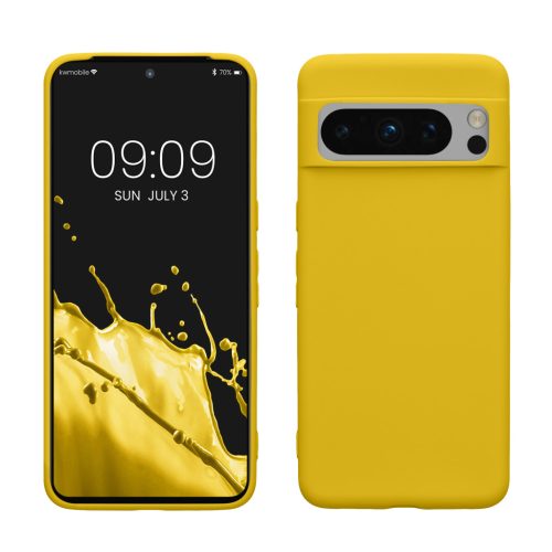 Θήκη Kwmobile για Google Pixel 8 Pro, Κίτρινη, Σιλικόνη, 61856.165