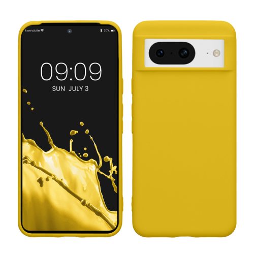 Θήκη Kwmobile για Google Pixel 8, Κίτρινη, Σιλικόνη, 61855.165