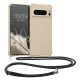 Θήκη Kwmobile με κορδόνι για Google Pixel 8 Pro, Κρεμ, Σιλικόνη, 61868.16